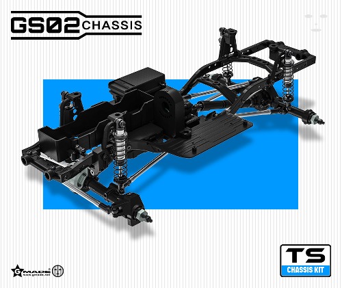 Gmade 1/10 GS02 TS chassis kit (알루미늄 엑슬 커버 증정)